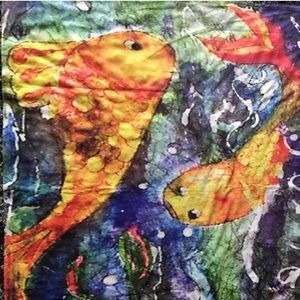 *Sold* Kess InHouse Fantasy Goldfish Blanket